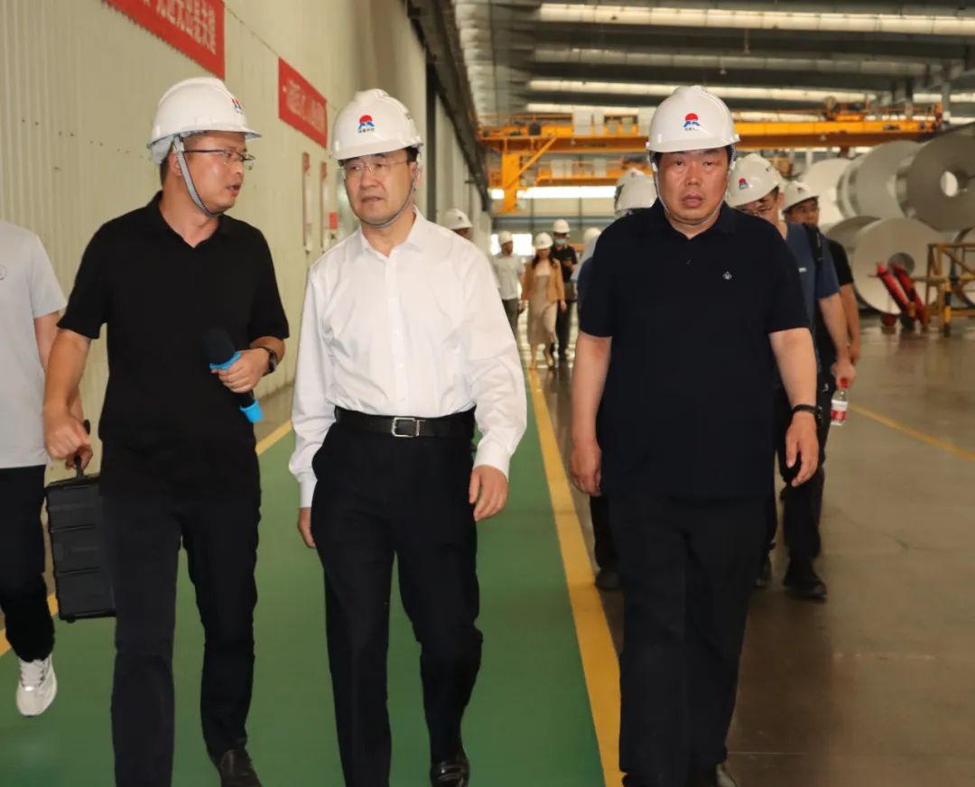 中國工業互聯網研究院黨委書記田川一行蒞臨明泰鋁業調研